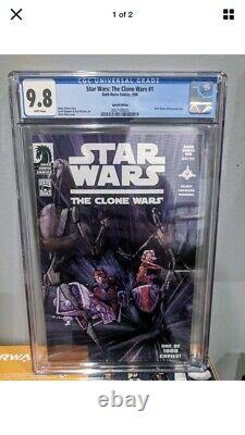 Star Wars Clone Wars 1 CGC 9.8 1st Ahsoka Tano Dark Horse 100 Variant