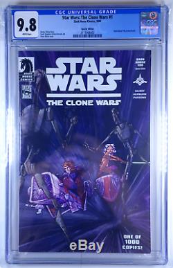 Star Wars Clone Wars #1 CGC 9.8 DH100 Variant Dark Horse Comics 1000 copies