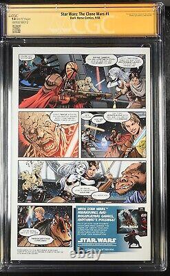 Star Wars Clone Wars #1 CGC SS 9.8 SIGNED Ashley Eckstein 1st Ahsoka Tano 2008 Star Wars Clone Wars #1 CGC SS 9.8 SIGNED Ashley Eckstein 1st Ahsoka Tano 2008