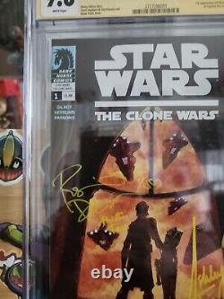 Star Wars Clone Wars #1 CGC SS 9.8 signed x2 Ashley Eckstein AND Rosario Dawson
