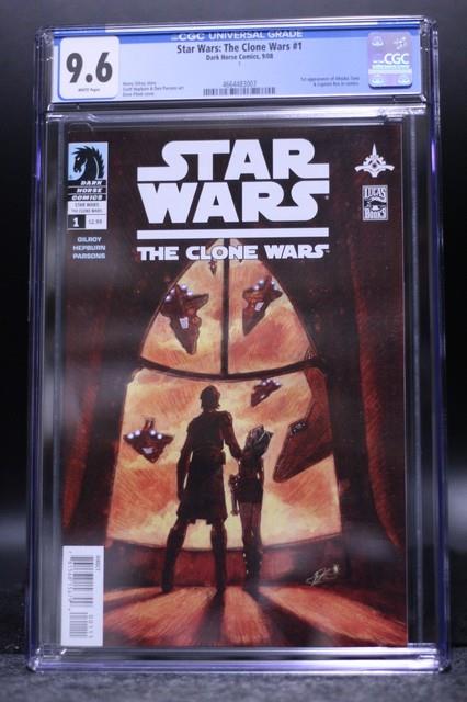 Star Wars Clone Wars (2008) #1 Cgc 9.6 White Pages 1st Ahsoka Tano & Captain Rex