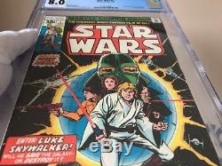 Star Wars Comic #1 1977 Marvel CGC Graded 8.0 WHITE PAGES KEY 1st Issue