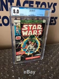 Star Wars Comic #1 1977 Marvel CGC Graded 8.0 WHITE PAGES KEY 1st Issue
