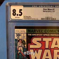 Star Wars Comic #1 1977 Marvel CGC Graded 8.5 WHITE PAGES KEY 1st Issue