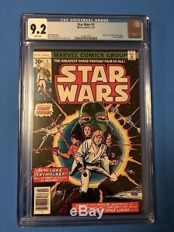 Star Wars Comic #1 1977 -Marvel- CGC graded 9.2 NM- WHITE PAGES KEY 1st Issue