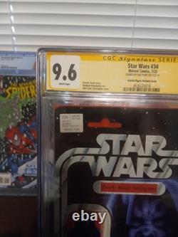 Star Wars Comic #34 Darth Maul Sighned By Ray Park CGC Graded 9.6