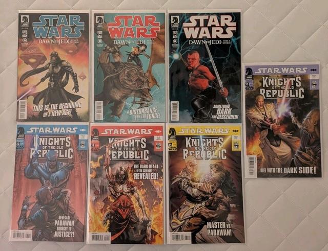 Star Wars Comic Lot Dawn Of The Jedi #1,2,3 Dark Horse Knights Republic #32-35