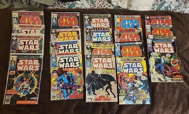 Star Wars Comic Lot Of 20 All 70's #1.30 Cent & 2 Keys C-list 2#3 Fre Shi Obo