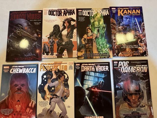 Star Wars Comics Collections Vader, Star Wars, Doctor Aphra, Poe Dameron, Etc