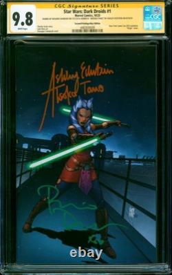 Star Wars Dark Droids #1 CGC 9.8 SS Ashley Eckstein & Rosario Dawson Ahsoka Tano