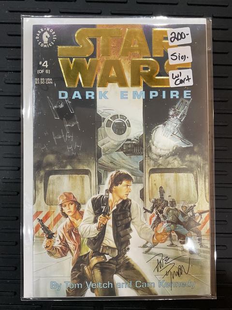 Star Wars Dark Empire #4 Gold Foil Edition 3/93 Signed By Dave Dorman With Cert