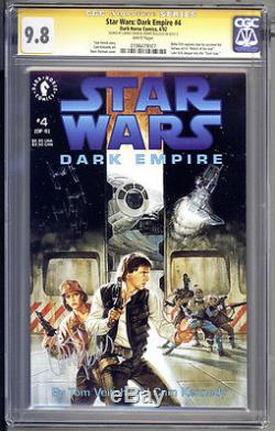 Star Wars Dark Empire #4 SS CGC 9.8 Carrie Fisher & Jeremy Bulloch Free Shipping