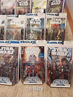 Star Wars Dark Horse Action Figure Lot of Comic Packs Expanded Universe MOC