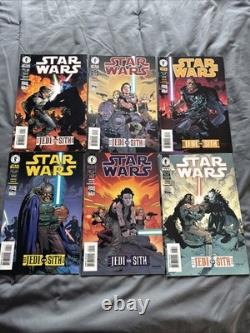 Star Wars Dark Horse Jedi vs Sith #1-6 set First Darth Bane