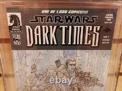 Star Wars Dark Times #1 Dark Horse Comics 100 promotional 1 of 1000 CGC 9.8
