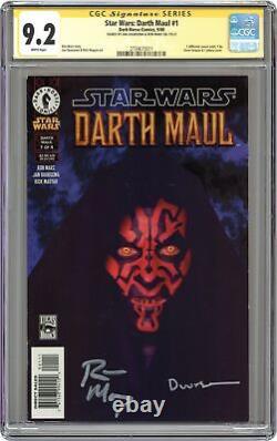 Star Wars Darth Maul 1B Photo Variant CGC 9.2 SS Duursema/Marz 2000 2734615011