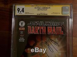 Star Wars Darth Maul #1 CGC Signed Movie Star Ray Park 9.4 NM Auction NR