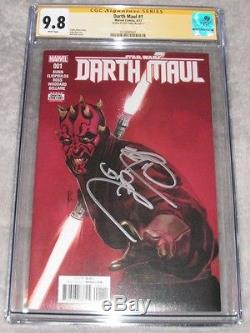 Star Wars Darth Maul #1 Reg Cover/CGC Signature Series 9.8/Signed by Ray Park