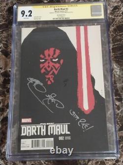 Star Wars Darth Maul #2 (CGC SS 9.2) 125, 1st CAD BANE, SIGNED by Ray Park