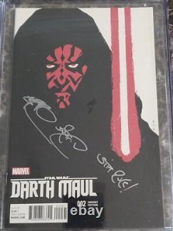 Star Wars Darth Maul #2 (CGC SS 9.2) 125, 1st CAD BANE, SIGNED by Ray Park