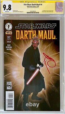 Star Wars Darth Maul # 4 Dark Horse Comics 12/00 Photo Cover Signed CGC 9.8