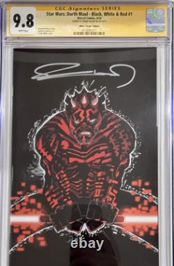Star Wars Darth Maul B, W & Red #1 Cgc 9.8 Signed By Frank Miller 1100 Ratio Star Wars Darth Maul B, W & Red #1 Cgc 9.8 Signed By Frank Miller 1100 Ratio