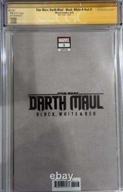Star Wars Darth Maul B, W & Red #1 Cgc 9.8 Signed By Frank Miller 1100 Ratio Star Wars Darth Maul B, W & Red #1 Cgc 9.8 Signed By Frank Miller 1100 Ratio