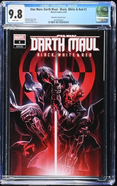 Star Wars Darth Maul Black, White & Red #1 Cgc 9.8