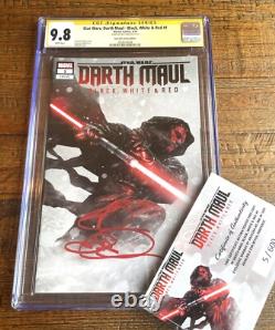 Star Wars Darth Maul Black White & Red #1 Cgc Ss 9.8 Ray Park Rahzzah Variant