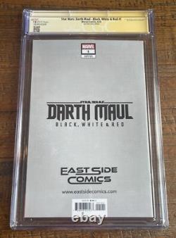 Star Wars Darth Maul Black White & Red #1 Cgc Ss 9.8 Ray Park Rahzzah Variant