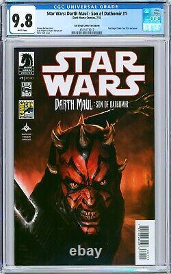 Star Wars Darth Maul Son Of Dathomir #1 2014 Dark Horse CGC 9.8 SDCC Cover