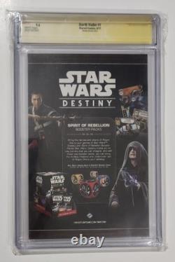 Star Wars Darth Vader #1 Variant CGC Graded 9.6 Signed Mark Brooks X-Men Homage