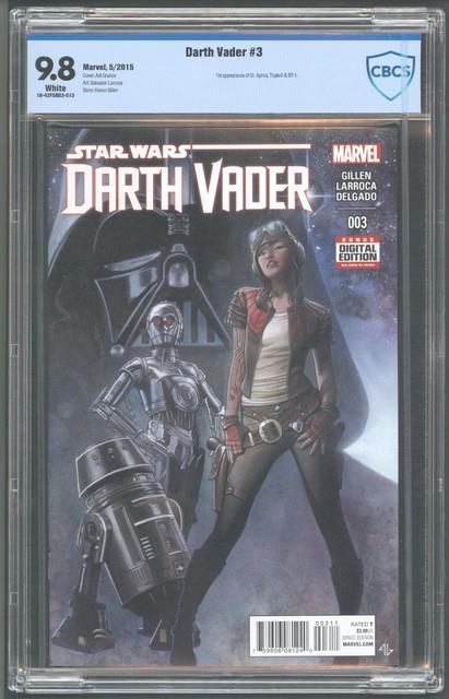 Star Wars Darth Vader 2015 #3 Cover A (key 1st Doctor Aphra) Cbcs 9.8 Free Ship