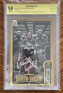 Star Wars Darth Vader #21. Cbcs 9.8. Signed Giancarolo Esposito Mandalorian