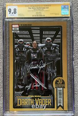 Star Wars Darth Vader #21 Cgc Ss 9.8 Signed Giancarlo Esposito Mandalorian