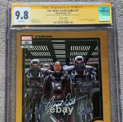 Star Wars Darth Vader #21 Cgc Ss 9.8 Signed Giancarlo Esposito Mandalorian