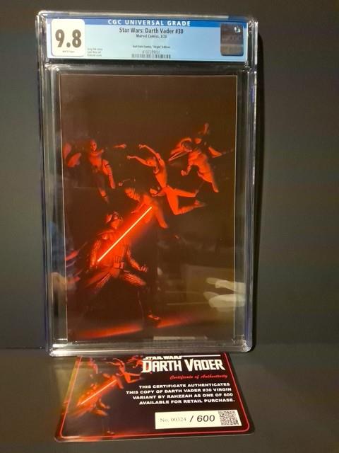 Star Wars Darth Vader #30 9.8 Cgc No. 324/600 $130