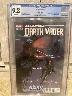 Star Wars Darth Vader #3 1/15 CGC 9.8 Larroca 125 Variant Rare