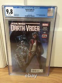 Star Wars Darth Vader #3 (2015) Cgc 9.8 1st Appearance Doctor Aphra Disney+