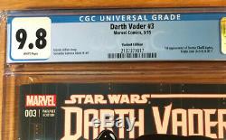 Star Wars Darth Vader 3, Variant Edition, CGC 9.8 NM/MT, 1st Dr Aphra
