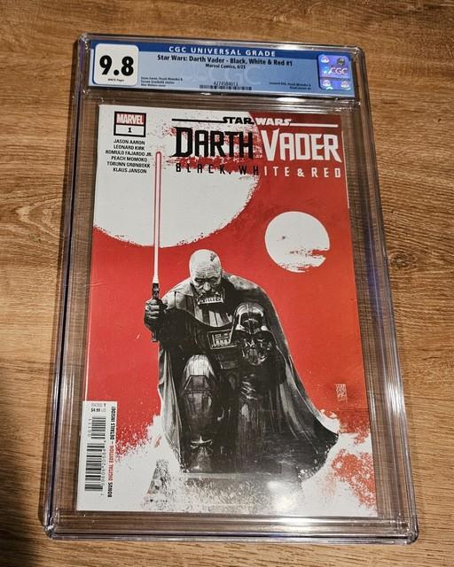 Star Wars Darth Vader Black White And Red Number 1 #1 9.8 Peach Monoko
