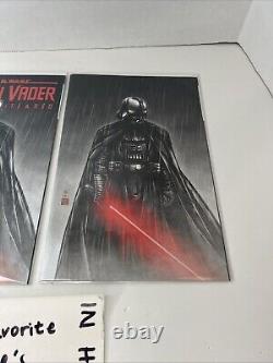 Star Wars Darth Vader Black White Red 1 Okazaki Virgin Variant Set Le 600