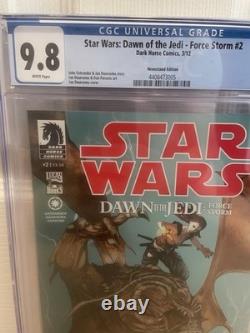 Star Wars Dawn of the Jedi Force Storm #2 NEWSSTAND! In CGC 9.8 Dark Horse 2012