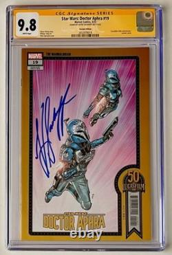 Star Wars Doctor Aphra #19. Cgc Ss 9.8. Signed Katee Sackhoff. Mandalorian Bo