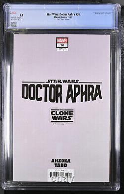 Star Wars Doctor Aphra #36 CGC 9.8 Clone Wars Ahsoka Gist Virgin Edition 1100