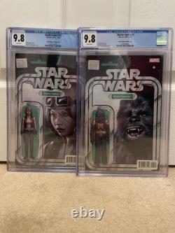 Star Wars Dr Aphra 1 + Vader 3 Action Figure Variants in CGC 9.8 LOT OF 2
