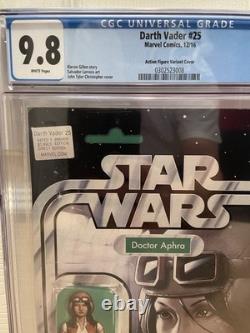 Star Wars Dr Aphra 1 + Vader 3 Action Figure Variants in CGC 9.8 LOT OF 2