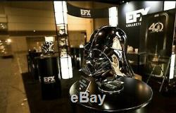 Star Wars EFX 40TH Anniversary Chrome Darth Vader Helmet Sold Out 2017 Comic Con