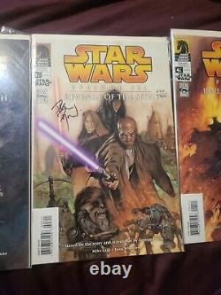 Star Wars Episode III Dark Horse Autographed Comics. All 4 books