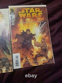 Star Wars Episode III Dark Horse Autographed Comics. All 4 books